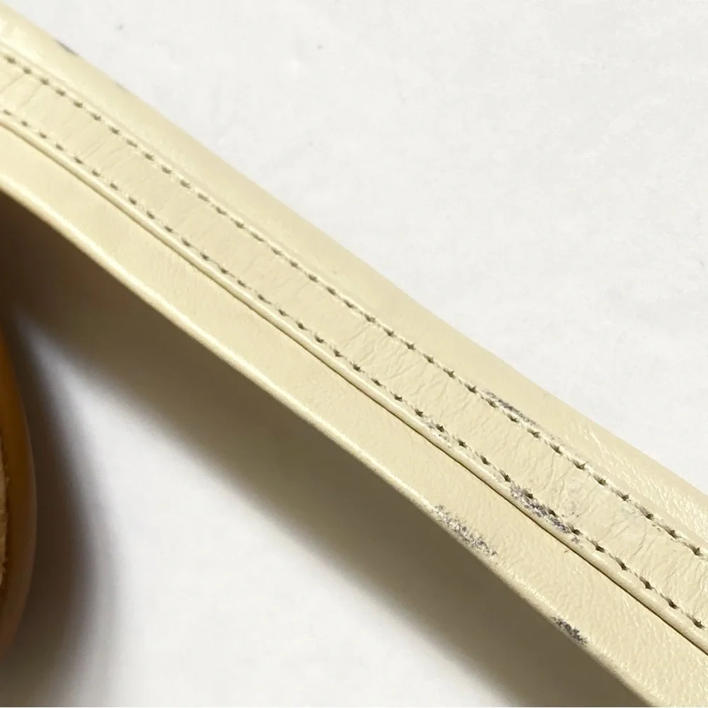 SEE BY CHLOE ROBIN BROWN TAN WHITE ANKLE WRAP BICOLOR PLATFORM WEDGE SANDALS - Picture 10 of 14